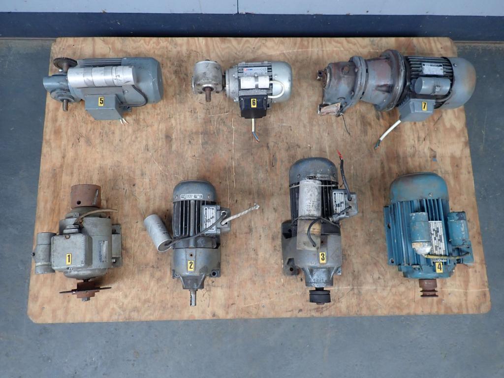 Diverse 220V elektromotoren , ook met vertraging, Doe-het-zelf en Verbouw, Motoren, Niet ingevuld, Gebruikt, Niet ingevuld, Ophalen of Verzenden