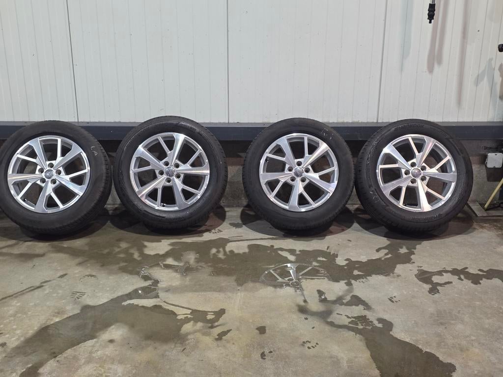 Originele Audi velgen 18 inch met zomerbanden, Auto-onderdelen, Ophalen, 18 inch, Gebruikt, Banden en Velgen