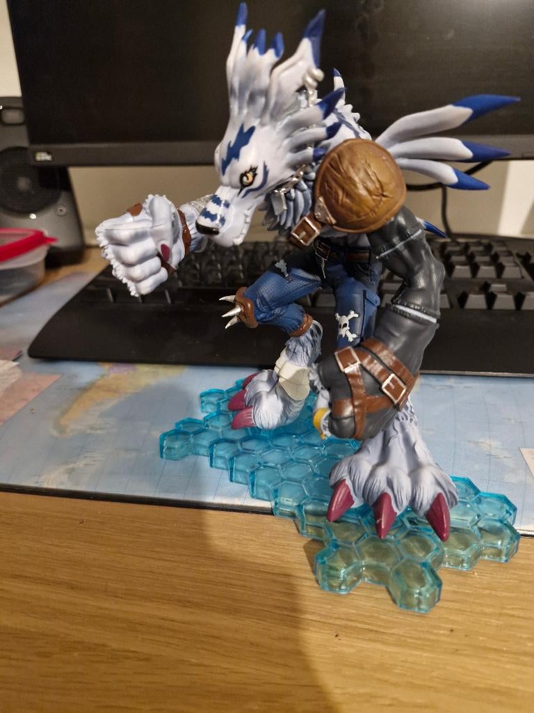 Digimon Weregarurumon beeldje, Ophalen of Verzenden, Zo goed als nieuw, Fantasy