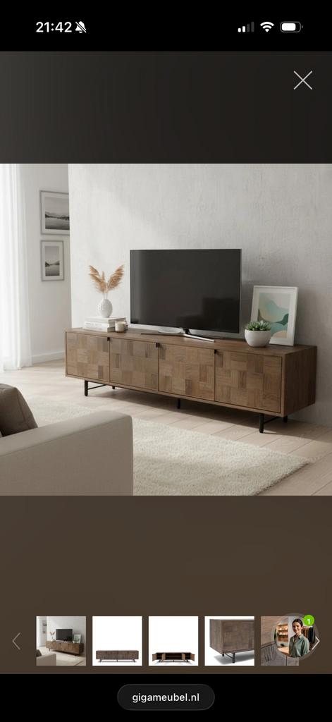 GEZOCHT riviera maison mc arthur tv meubel, Ophalen, Gebruikt, 25 tot 50 cm, Minder dan 100 cm