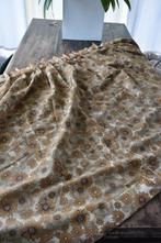 Retro vintage gordijn(en) jaren 60 - 70 met bloemen bloem, Gebruikt, Jaren 60, 100 tot 150 cm, Ophalen of Verzenden