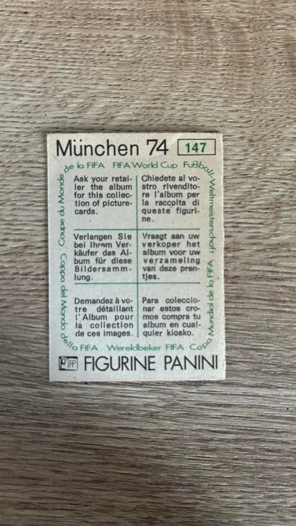 Panini - World Cup München 74 - History - 9 Loose stickers