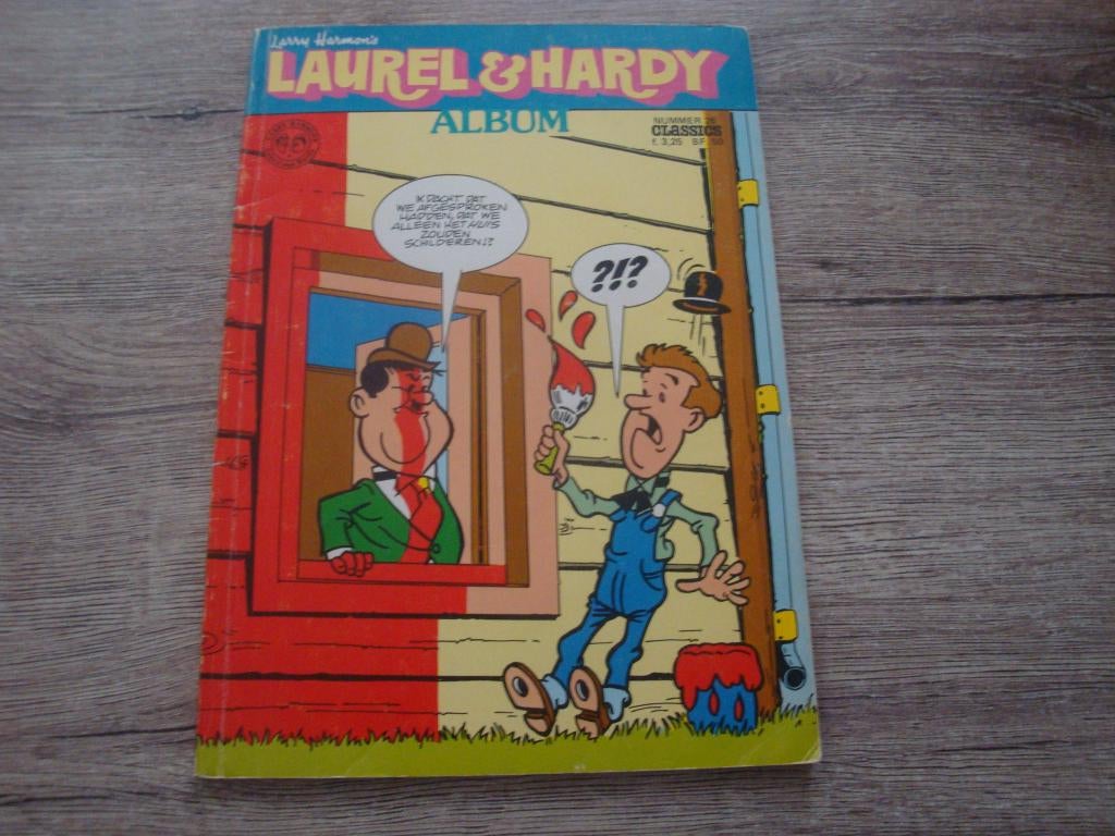 laurel /hardy, Eén stripboek, Ophalen of Verzenden, Gelezen