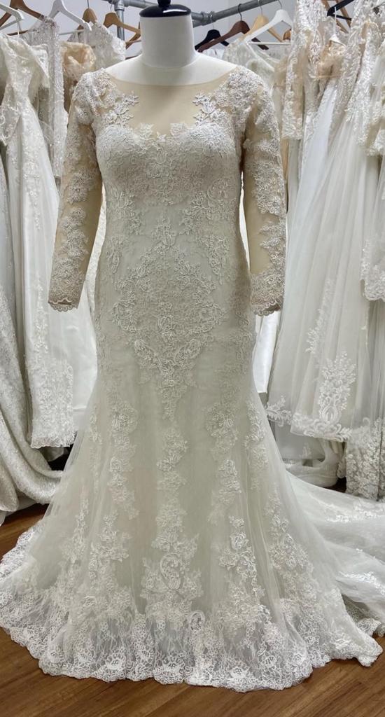 san patrick merk 42 maat zeemermin bruidsjurk, Ophalen, Trouwjurk, Wit, Ozlem__bahadir@hotmail.com