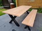Douglas tuintafel 200-500 cm | Stalen X poten | Vanaf €399, Ophalen, Nieuw, 2 meter of meer, 3 tot 6 meter