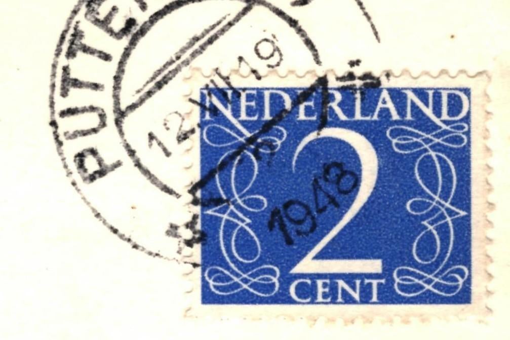 939484 Garderen Gld 1948 Speulderbos boom Gelopen, Ophalen of Verzenden, 1940 tot 1960, Gelopen, Gelderland