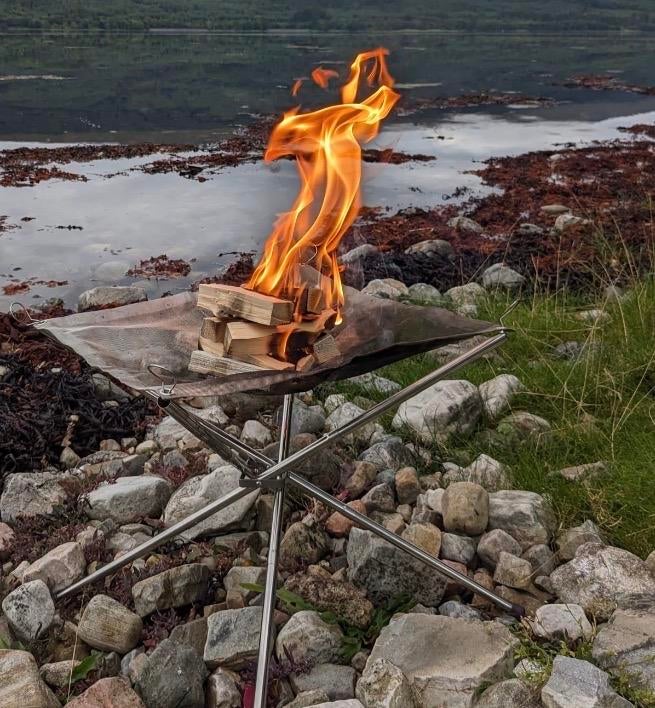 Draagbare vuurkorf campfire fire pit vuurschaal, Ophalen of Verzenden, Nieuw