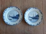 Antieke Delfts Blauw borden 20 cm, Ophalen of Verzenden