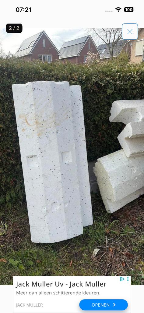 Isolatie platen, Overige materialen, Zo goed als nieuw, Minder dan 5 m², Ophalen