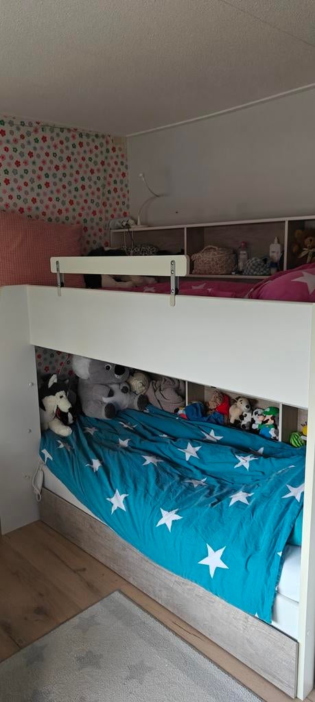 Stapelbed Leo wit/eiken, Ophalen, Stapelbed