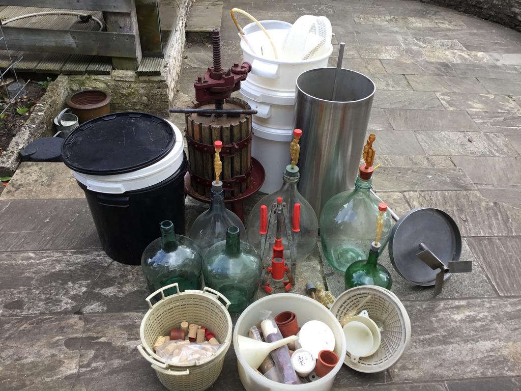 Wijnpers, Ophalen, Gebruikt