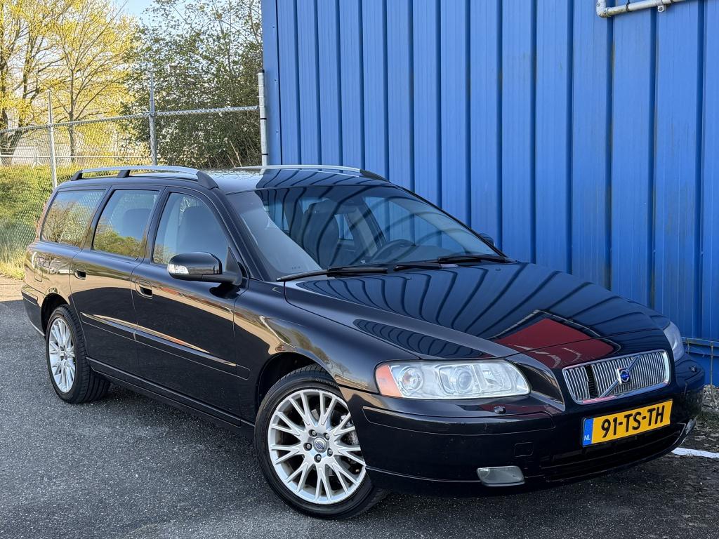 Volvo V70 2.4 170PK / *NAP* / Sport Edit / 2007 / Cruise / A, Auto's, Zwart, Zwart, 1470 kg, 170 pk