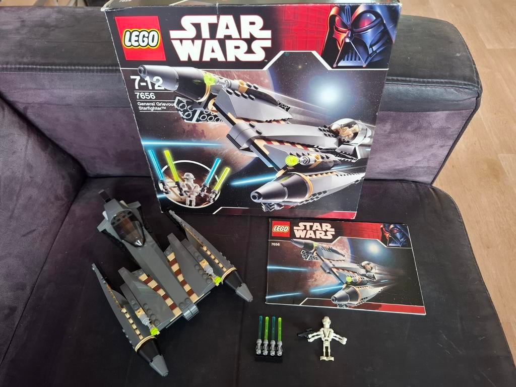 Lego Star Wars 7656 General Grievous Starfighter with box, Gebruikt, Star Wars, Lego, Ophalen of Verzenden