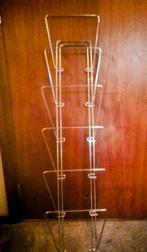 Metalen Tijdschriftenrek - 6 Vakken, 104x23x8 cm, Ophalen, Minder dan 25 discs, Nieuw, Metaal