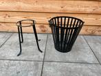 Robuuste zwarte metalen vuurkorf. Gezelligheid, sfeer, tuin, Ophalen of Verzenden, Gebruikt, Vuurkorf