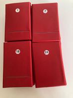 24 stuks bridgemapjes gevuld met bridgekaarten, Drie of vier spelers, Ophalen of Verzenden, Zo goed als nieuw