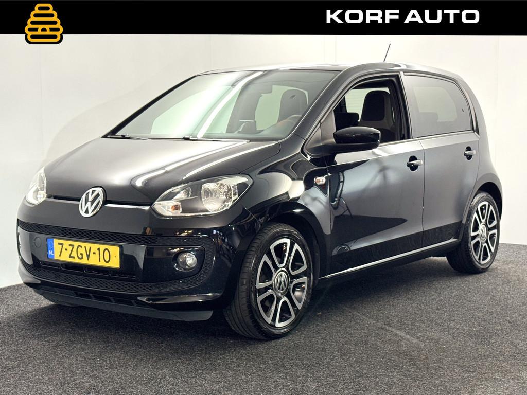 Volkswagen up! 1.0 high up! BlueMotion / Nav / Cruise / Fend, Euro 5, Stof, Gebruikt, Zwart