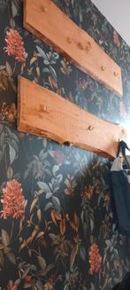 2x Houten kapstok schaaldelen met schors - nette staat, Gebruikt, Minder dan 100 cm, Hout, Ophalen