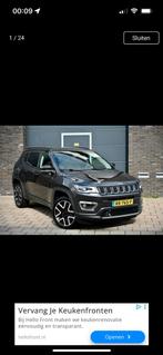 Jeep Compass Limited 1.4 Multiair 170pk 4x4 Aut donkergrijs, Auto's, Automaat, 450 kg, 4 cilinders, Vierwielaandrijving