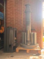 Gaskachel bekleed met speksteen, werkend gedemonteerd, Huis en Inrichting, Kachels, Gebruikt, Gas, Ophalen of Verzenden, Vrijstaand