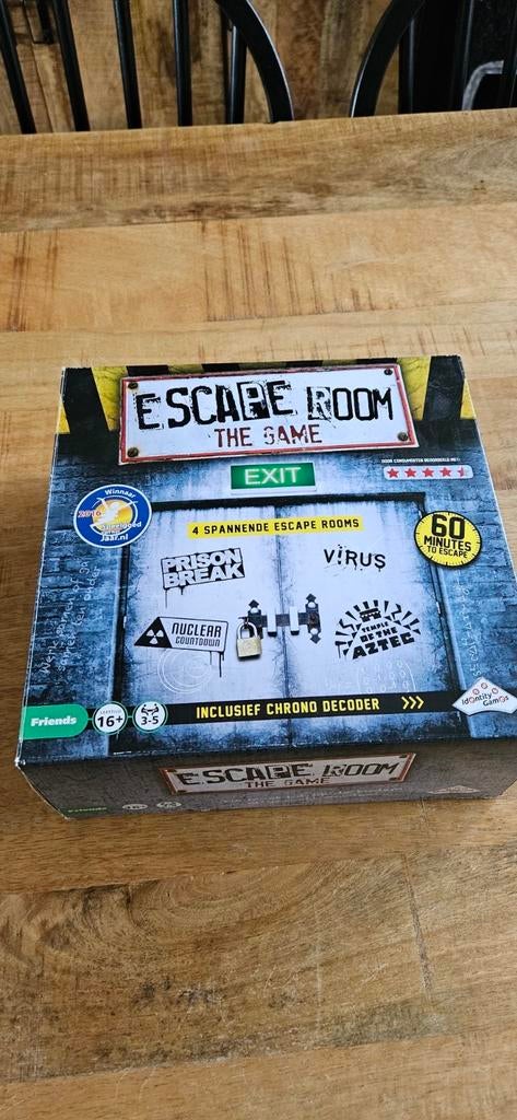 Escape Room The Game bordspel zo goed als nieuw, Hobby en Vrije tijd, Gezelschapsspellen | Bordspellen, Ophalen of Verzenden