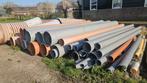 PE & PVC buizen 25 40 50 63 70 75 110 125 250 500 625 925 mm, Ophalen, Gebruikt, Pvc, 6 meter of meer