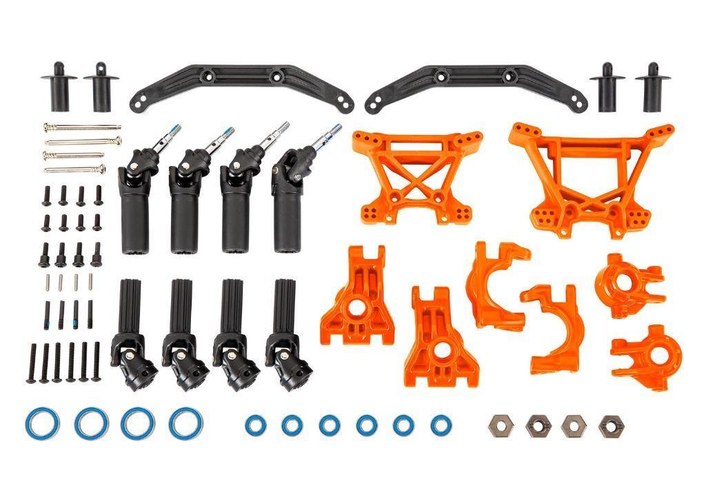 TRAXXAS Outer Driveline & Suspension Upgrade Kit, Orange., Hobby en Vrije tijd, Modelbouw | Radiografisch | Auto's, Elektro, Auto offroad