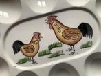 Vintage EierHouder met kip en Haan Design v gevulde eieren, Huis en Inrichting, Keuken | Servies, Ophalen of Verzenden, Zo goed als nieuw