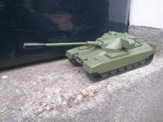 Corgi Toys Chieftain medium tank 13 - 19 cm. lang legertank, Antiek en Kunst, Ophalen of Verzenden