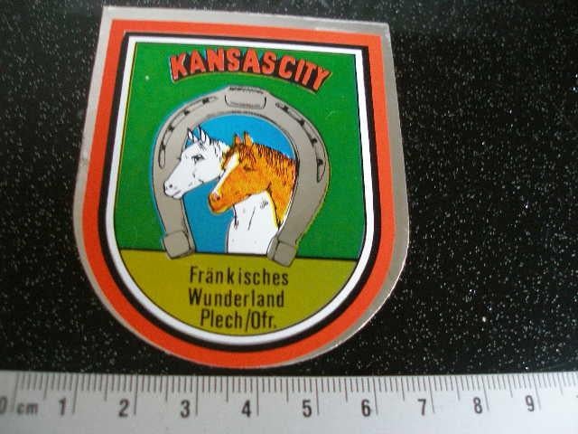 folie sticker kansascity frankisches wunderland plech/ofr., Verzenden, Zo goed als nieuw, Bedrijf of Vereniging