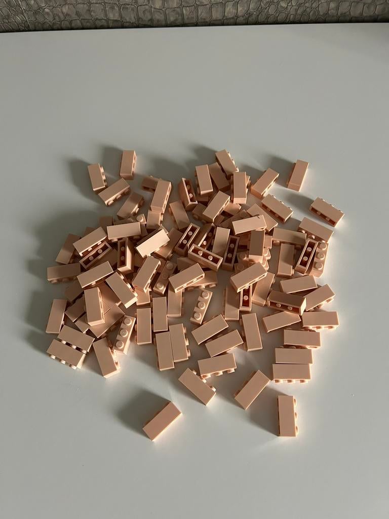 Lego steen 1x3 zalm Roze - 100 stuks - Nieuw, Overige thema's, Lego, Nieuw, Ophalen of Verzenden