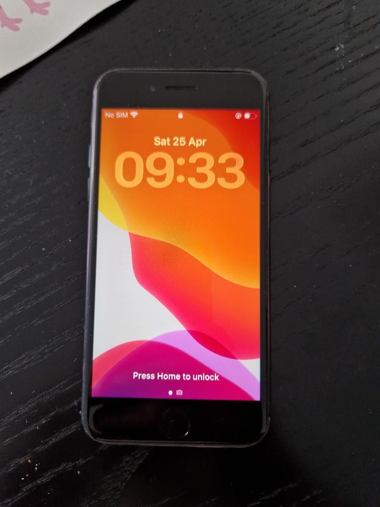 iPhone SE 64GB Zwart - Batterij 80%, Telecommunicatie, Mobiele telefoons | Apple iPhone, Ophalen, Gebruikt, Zwart, 64 GB
