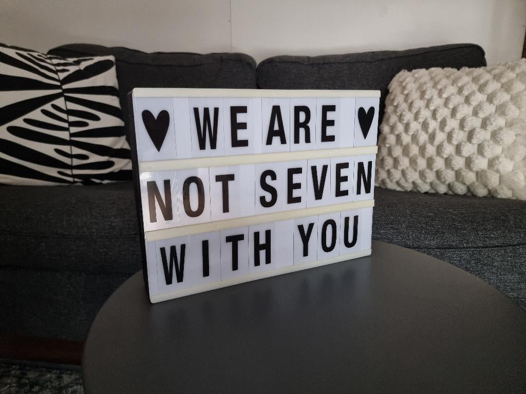 Decoratie LED lichtbox, Huis en Inrichting, Woonaccessoires | Overige, Gebruikt, Verzenden