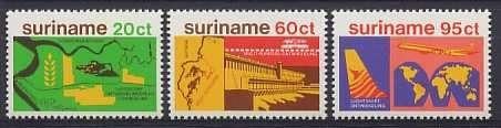 Suriname 136/8 postfris Economie 1978, Ophalen of Verzenden, Postfris