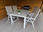 Bellagio Fidenza dining tafel met Elegance standenstoelen, Tuin en Terras, Tuinsets en Loungesets, Ophalen, 4 zitplaatsen, Gebruikt