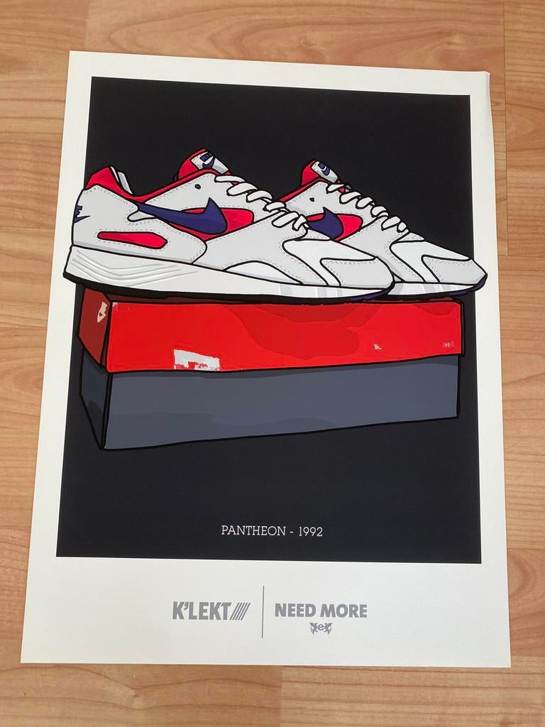 Getekende poster Nike Pantheon 1992, Ophalen of Verzenden, Nieuw