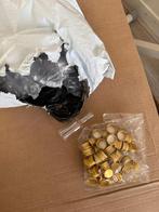 Mini plastic flesjes met gouden doppen, Ophalen of Verzenden, Nieuw