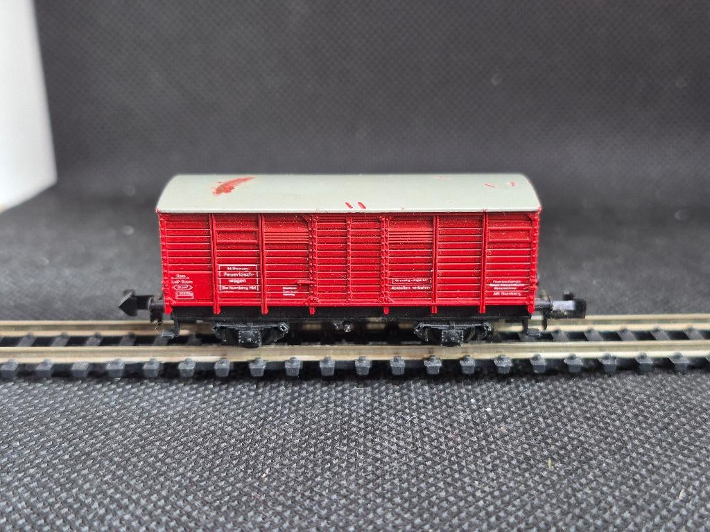 Minitrix 3514 - dienstwagen ongevallentrein (15489), Gebruikt, Gelijkstroom, Trix, Wagon