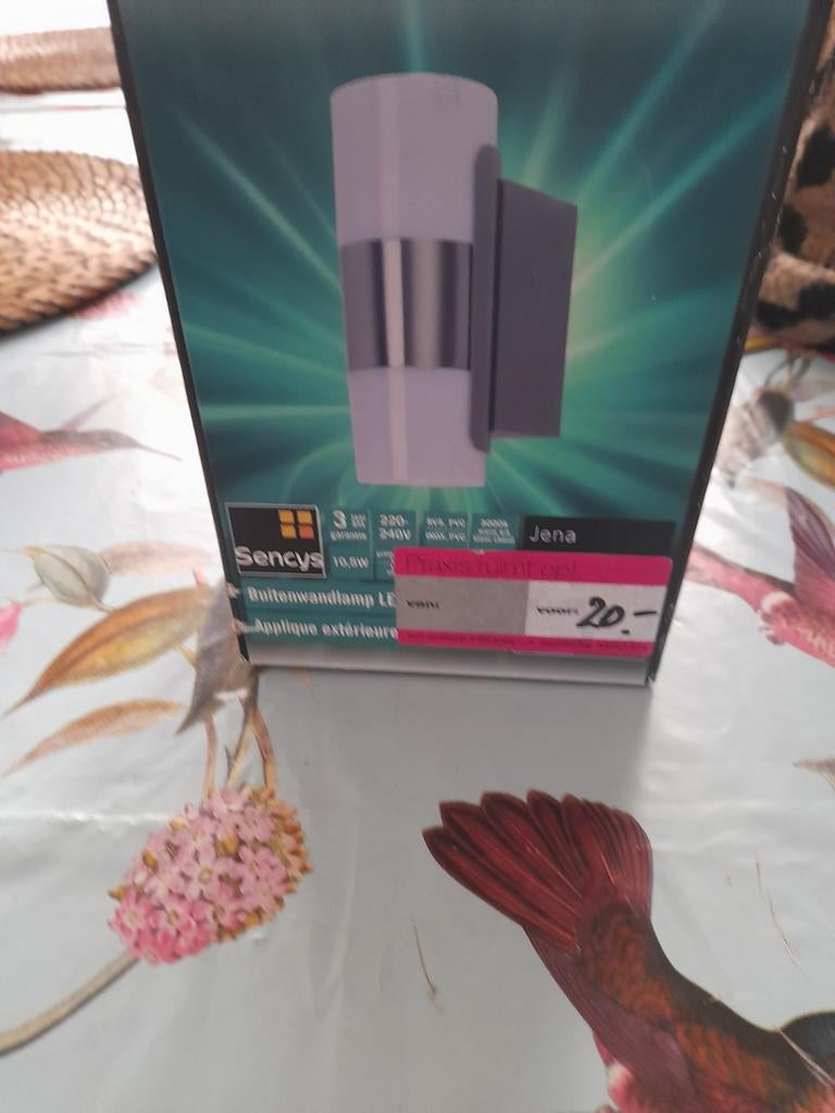 Sencys Jena Buitenwandlamp LED - Nieuw in doos, Tuin en Terras, Buitenverlichting, Overige materialen, Minder dan 50 watt, Wandlamp