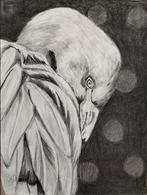 Schilderij/tekening flamingo, Ophalen of Verzenden