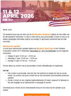 Startbewijs + Shirt NN Marathon Rotterdam 2026, Eén persoon