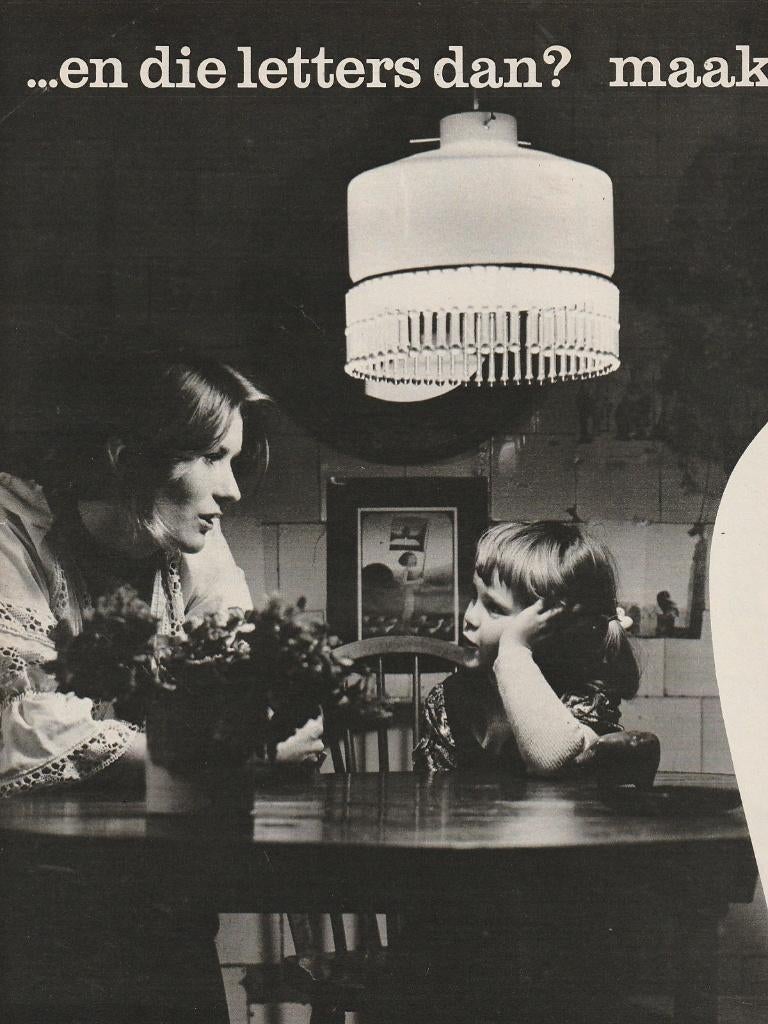Retclame 1973 Verkade meisje chocoladeletter Sinterklaas, Verzenden, Overige typen