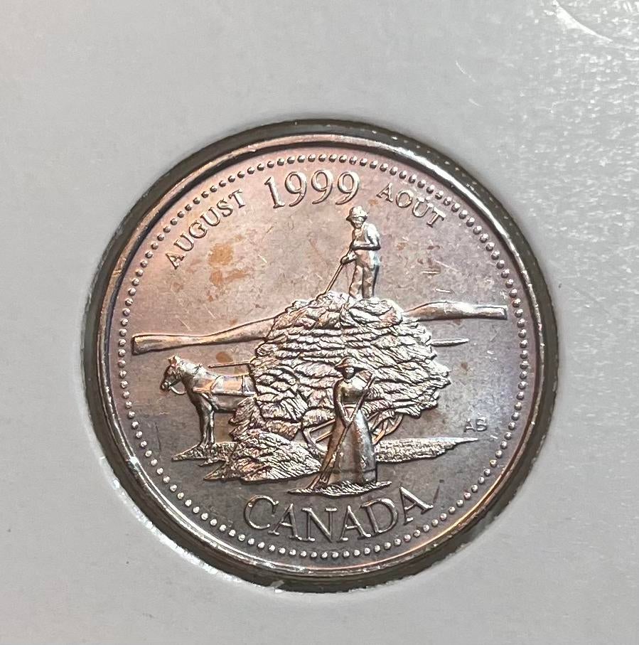 25 cent Canada 1999, Ophalen of Verzenden, Noord-Amerika