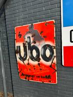 Vintage UBO Banden Reclamebord - Fabriek Utrecht, Ophalen, Reclamebord, Gebruikt, .