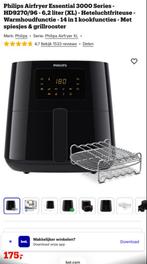 Philips Airfryer XL HD9270/96 - 6,2L met grillrooster, Ophalen of Verzenden, Zo goed als nieuw, Airfryer XL, 1500 gram of meer