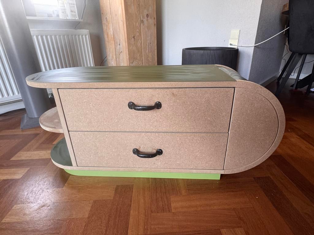 Handgemaakt Kastje - Uniek Design, Ophalen, 50 tot 100 cm, Zo goed als nieuw, Met lade(s)