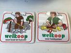 2 stickers Welkoop, Verzenden, Zo goed als nieuw, Winkel of Supermarkt