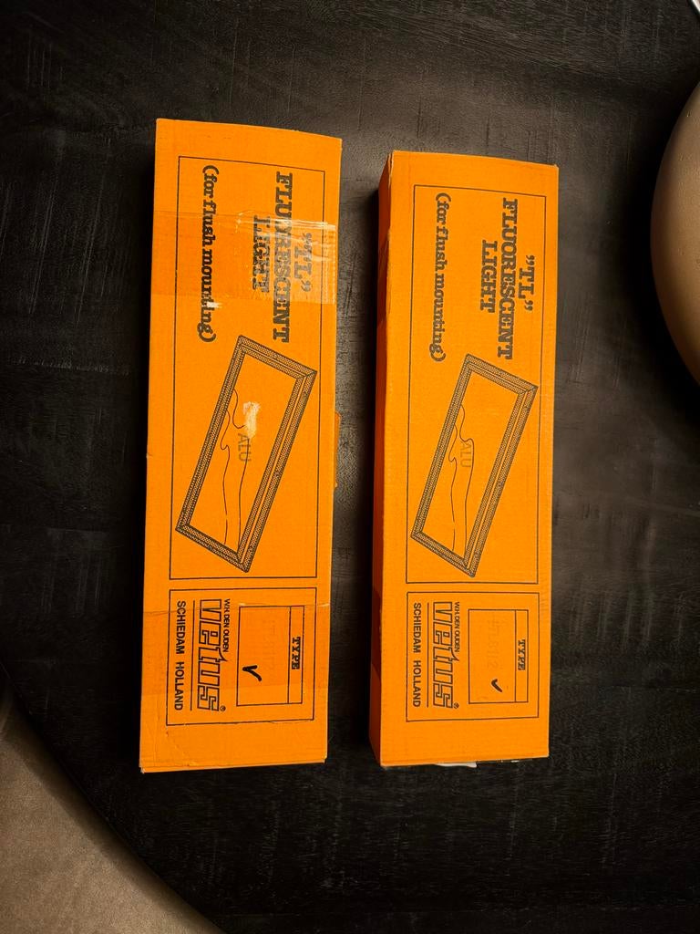 2 Vetus Plafondlampen TL - Vervangbaar voor LED, Minder dan 30 watt, Overige typen, Overige fittingen, Ophalen of Verzenden