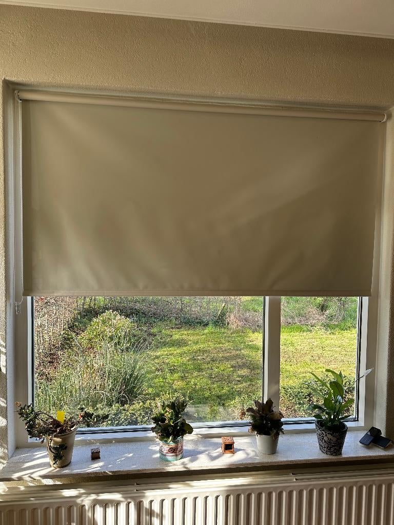 4 x Rolgordijn  Beige  2-1.80x1.90, 1- 1.50x1.90 ,1-60x1.90, Huis en Inrichting, Ophalen, Beige, 150 tot 200 cm, Nieuw