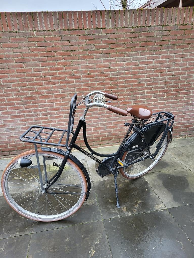 Union Transportfiets Dames - Klassiek & Robuust, Terugtraprem, Ophalen, Overige merken, 53 tot 56 cm